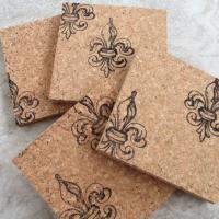 Fleur de Lis (scattered) Coaster Set (4pc)