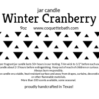 Winter Cranberry Jar Candle