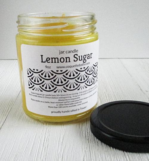 Lemon Sugar Jar Candle