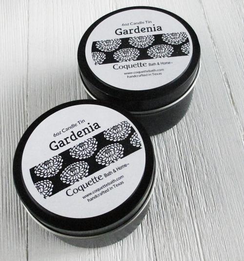 Gardenia Tinned Candle