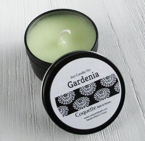 Gardenia Tinned Candle