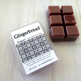 Gingerbread wax melts, 2oz Nuggets™, spicy bakery scent