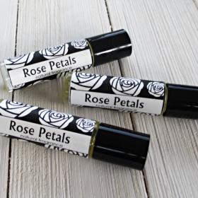 Rose Petals Perfume oil, 1/3oz, tea rose fragrance