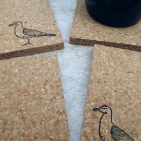 Bird Coaster Set (4pc)