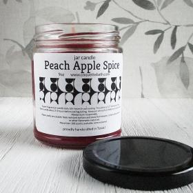 Peach Apple Spice Jar Candle